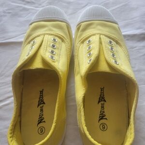 Nature Breeze Sunny Yellow Canvas Slip-Ons